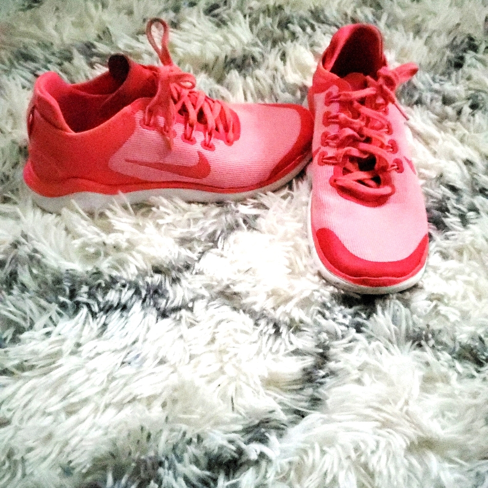 Pink Nike sneakers